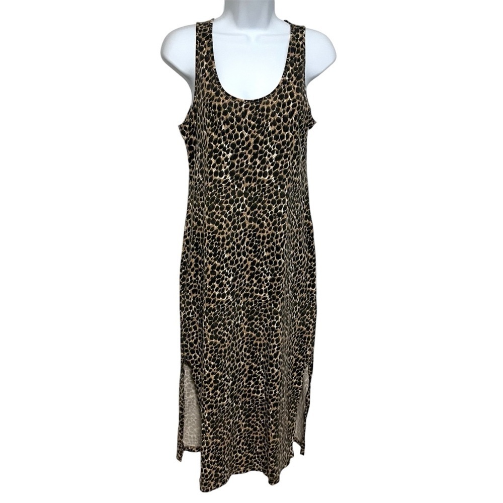 J. Crew Animal Print Sleeveless Maxi Dress Size Small Leopard Sexy Summer